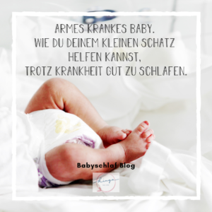 Krankes Baby schläft viel