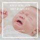 Baby weint im Schlaf - Ursachen und Tipps
