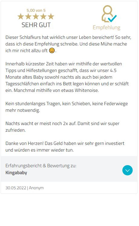 Kingababy Erfahrungsbericht